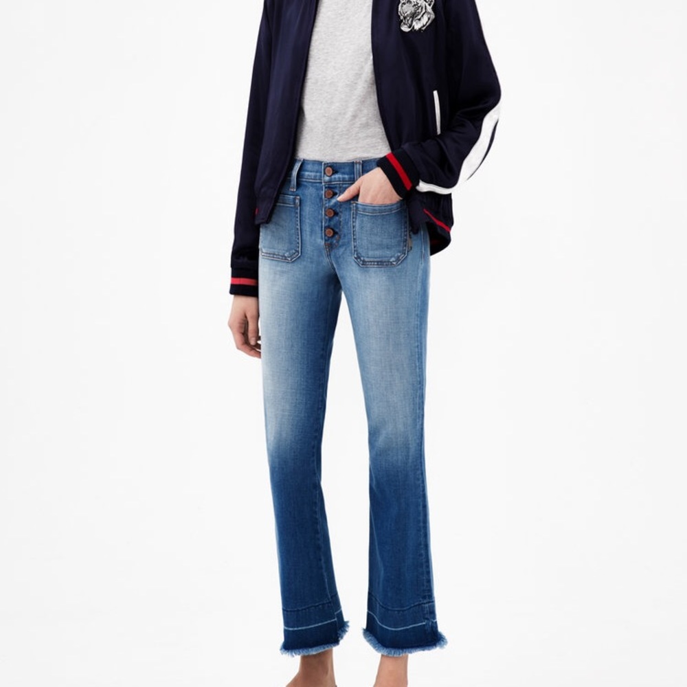 Ei8ht Dreams flared blue cropped jeans size 29